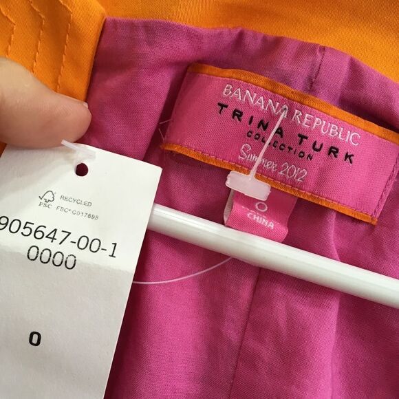 NEW WITH TAGS TRINA TURK FOR BANANA REPUBLIC SILK BLEND BONITA DRESS IN PINK - Picture 4 of 8